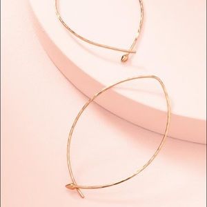 Stella & Dot Large Hammered Hoops